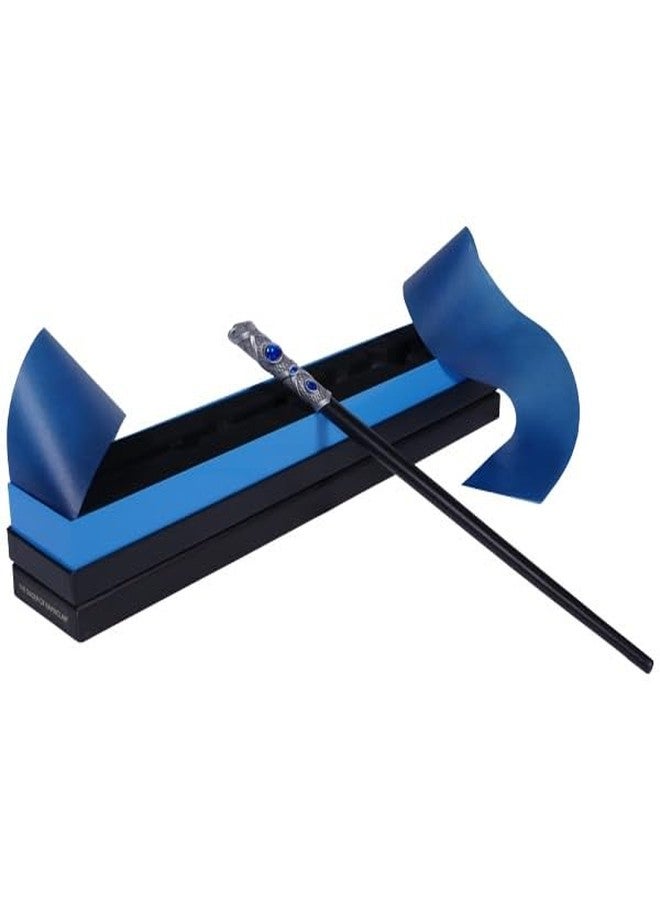 هاري بوتر عصا هاري بوتر تاج رافينكلو - عصا سحرية قابلة للجمع بطول 15 بوصة - تفاصيل مستوحاة من الياقوت الأزرق وعلبة عرض فاخرة - مثالية لمحبي رافينكلو وهواة جمع التحف - ليست لعبة - Image 1